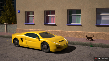 yellow car